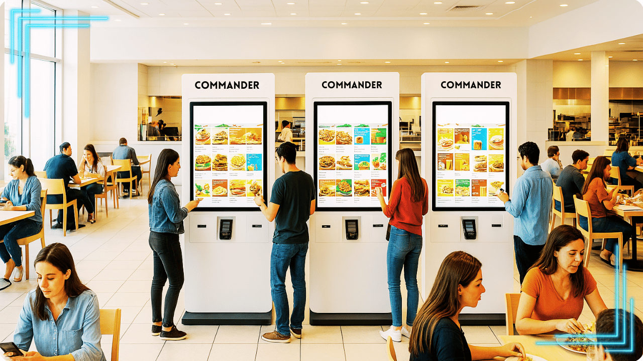 borne libre-service pour food service